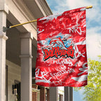 Dolphins Rugby Garden Flag Graffiti Typography Urban Camo Abstract Street Style