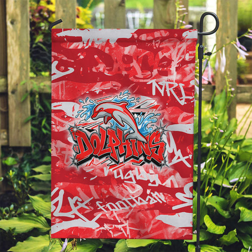 Dolphins Rugby Garden Flag Graffiti Typography Urban Camo Abstract Street Style