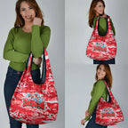 Dolphins Rugby Grocery Bag Graffiti Typography Urban Camo Abstract Street Style