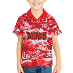Dolphins Rugby Hawaiian Shirt Graffiti Typography Urban Camo Abstract Street Style