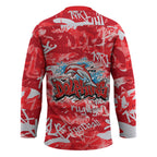 Dolphins Rugby Hockey Jersey Graffiti Typography Urban Camo Abstract Street Style