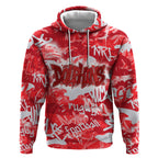 Dolphins Rugby Hoodie Graffiti Typography Urban Camo Abstract Street Style