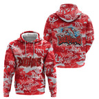 Dolphins Rugby Hoodie Graffiti Typography Urban Camo Abstract Street Style