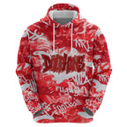 Dolphins Rugby Hoodie Graffiti Typography Urban Camo Abstract Street Style