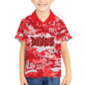 Dolphins Rugby Kid Hawaiian Shirt Graffiti Typography Urban Camo Abstract Street Style