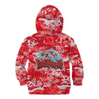 Dolphins Rugby Kid Hoodie Graffiti Typography Urban Camo Abstract Street Style