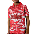 Dolphins Rugby Kid Polo Shirt Graffiti Typography Urban Camo Abstract Street Style
