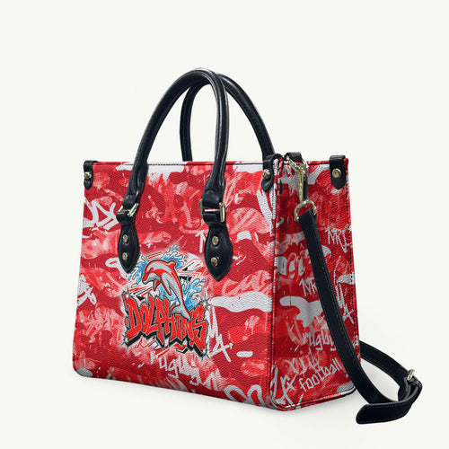 Dolphins Rugby Leather Bag Graffiti Typography Urban Camo Abstract Street Style