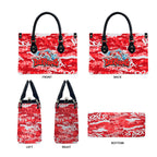 Dolphins Rugby Leather Bag Graffiti Typography Urban Camo Abstract Street Style