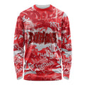 Dolphins Rugby Long Sleeve Shirt Graffiti Typography Urban Camo Abstract Street Style