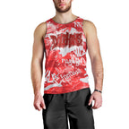Dolphins Rugby Men Tank Top Graffiti Typography Urban Camo Abstract Street Style