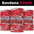 Dolphins Rugby Neck Gaiter Graffiti Typography Urban Camo Abstract Street Style
