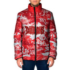 Dolphins Rugby Padded Jacket Graffiti Typography Urban Camo Abstract Street Style