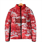 Dolphins Rugby Padded Jacket Graffiti Typography Urban Camo Abstract Street Style