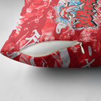Dolphins Rugby Pillow Cover Graffiti Typography Urban Camo Abstract Street Style