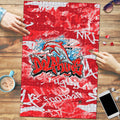 Dolphins Rugby Puzzle Graffiti Typography Urban Camo Abstract Street Style