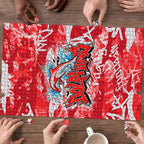 Dolphins Rugby Puzzle Graffiti Typography Urban Camo Abstract Street Style
