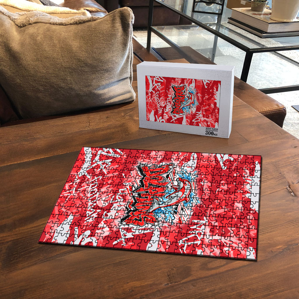 Dolphins Rugby Puzzle Graffiti Typography Urban Camo Abstract Street Style