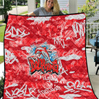 Dolphins Rugby Quilt Graffiti Typography Urban Camo Abstract Street Style