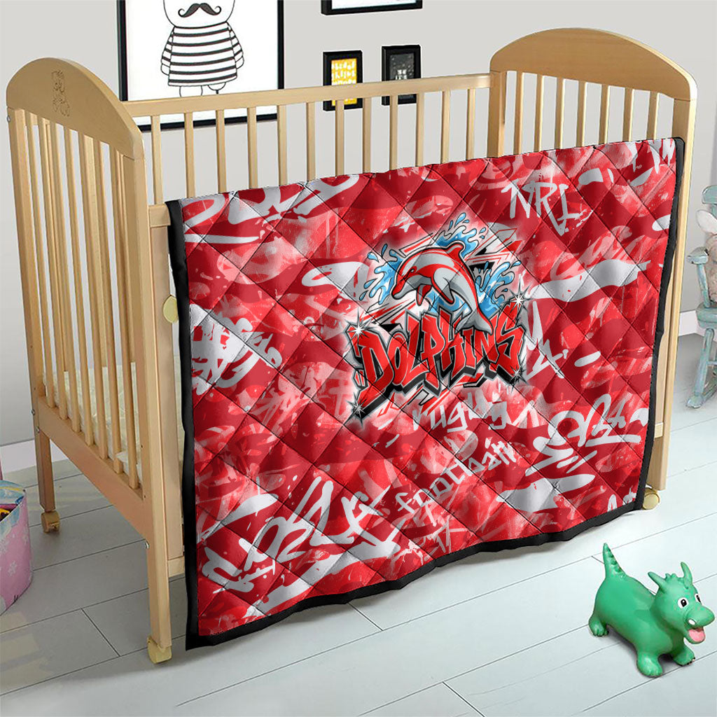 Dolphins Rugby Quilt Graffiti Typography Urban Camo Abstract Street Style