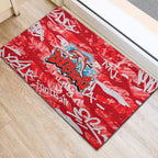 Dolphins Rugby Rubber Doormat Graffiti Typography Urban Camo Abstract Street Style