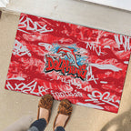 Dolphins Rugby Rubber Doormat Graffiti Typography Urban Camo Abstract Street Style