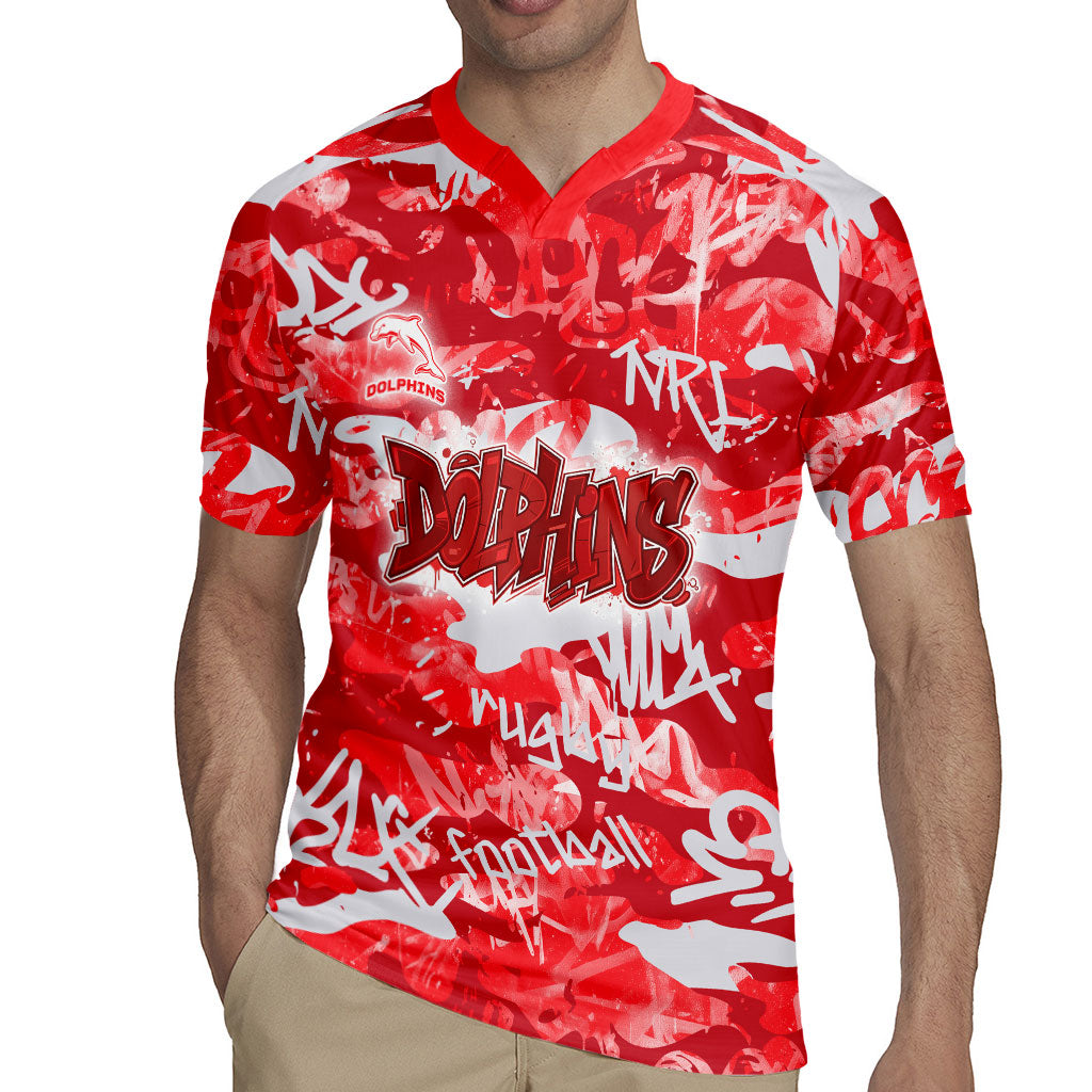 Dolphins Rugby Rugby Jersey Graffiti Typography Urban Camo Abstract Street Style