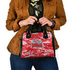 Dolphins Rugby Shoulder Handbag Graffiti Typography Urban Camo Abstract Street Style