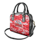 Dolphins Rugby Shoulder Handbag Graffiti Typography Urban Camo Abstract Street Style