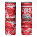 Dolphins Rugby Skinny Tumbler Graffiti Typography Urban Camo Abstract Street Style