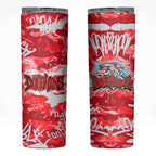 Dolphins Rugby Skinny Tumbler Graffiti Typography Urban Camo Abstract Street Style