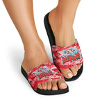 Dolphins Rugby Slide Sandals Graffiti Typography Urban Camo Abstract Street Style