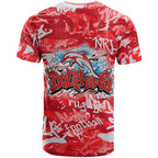 Dolphins Rugby T Shirt Graffiti Typography Urban Camo Abstract Street Style