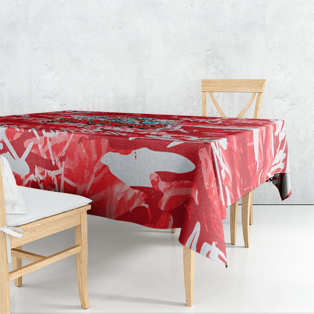 Dolphins Rugby Tablecloth Graffiti Typography Urban Camo Abstract Street Style