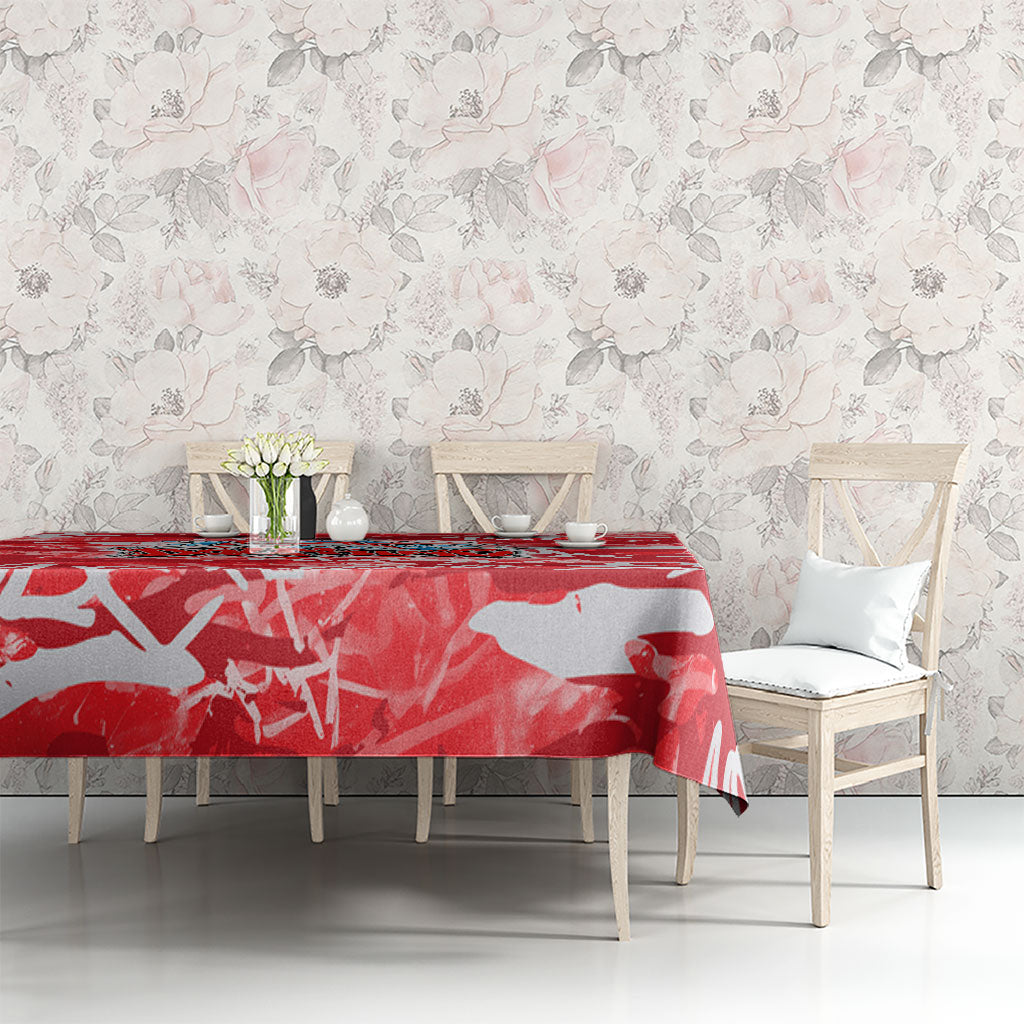 Dolphins Rugby Tablecloth Graffiti Typography Urban Camo Abstract Street Style