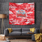 Dolphins Rugby Tapestry Graffiti Typography Urban Camo Abstract Street Style