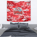 Dolphins Rugby Tapestry Graffiti Typography Urban Camo Abstract Street Style