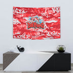 Dolphins Rugby Tapestry Graffiti Typography Urban Camo Abstract Street Style