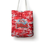 Dolphins Rugby Tote Bag Graffiti Typography Urban Camo Abstract Street Style