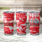 Dolphins Rugby Tumbler Cup Graffiti Typography Urban Camo Abstract Street Style