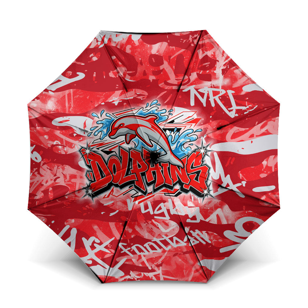 Dolphins Rugby Umbrella Graffiti Typography Urban Camo Abstract Street Style