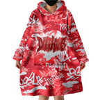 Dolphins Rugby Wearable Blanket Hoodie Graffiti Typography Urban Camo Abstract Street Style