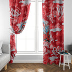 Dolphins Rugby Window Curtain Graffiti Typography Urban Camo Abstract Street Style