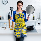 North Queensland Cowboys Rugby Apron Graffiti Typography Urban Camo Abstract Street Style