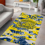 North Queensland Cowboys Rugby Area Rug Graffiti Typography Urban Camo Abstract Street Style