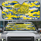 North Queensland Cowboys Rugby Auto Sun Shade Graffiti Typography Urban Camo Abstract Street Style