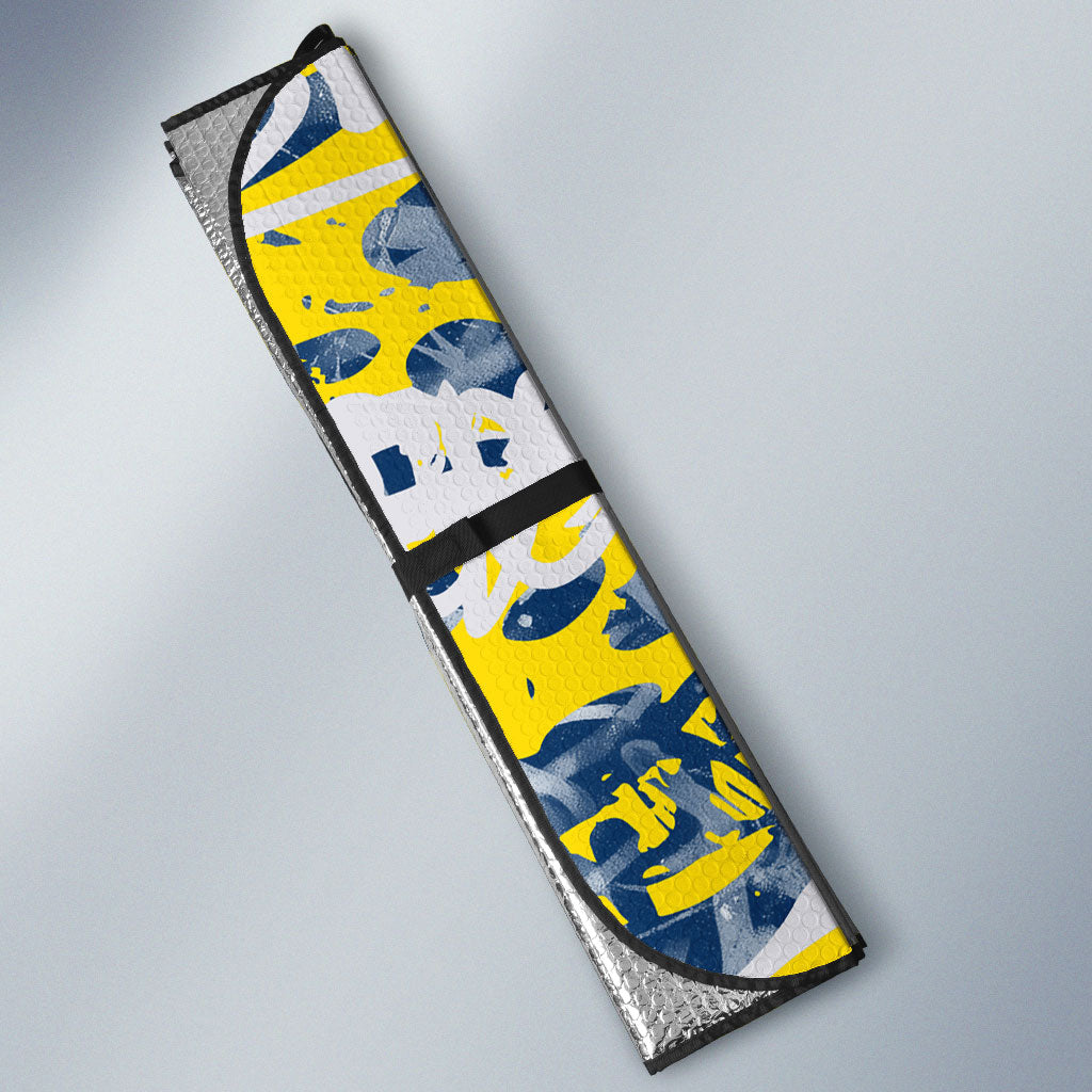 North Queensland Cowboys Rugby Auto Sun Shade Graffiti Typography Urban Camo Abstract Street Style