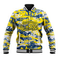 North Queensland Cowboys Rugby Baseball Jacket Graffiti Typography Urban Camo Abstract Street Style
