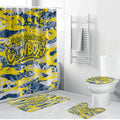 North Queensland Cowboys Rugby Bathroom Set Graffiti Typography Urban Camo Abstract Street Style