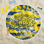 North Queensland Cowboys Rugby Beach Blanket Graffiti Typography Urban Camo Abstract Street Style